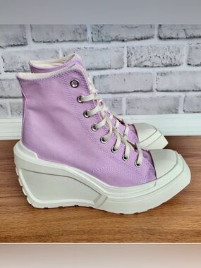 Converse Lilac High-Top Wedge Sneakers for Women these were misized they are a 8